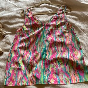 Lilly Pulitzer sleeveless silk blouse